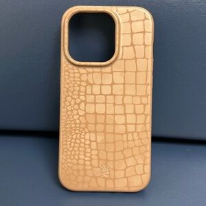 Velvet Caviar Khaki Croc iPhone 14 Pro Case
